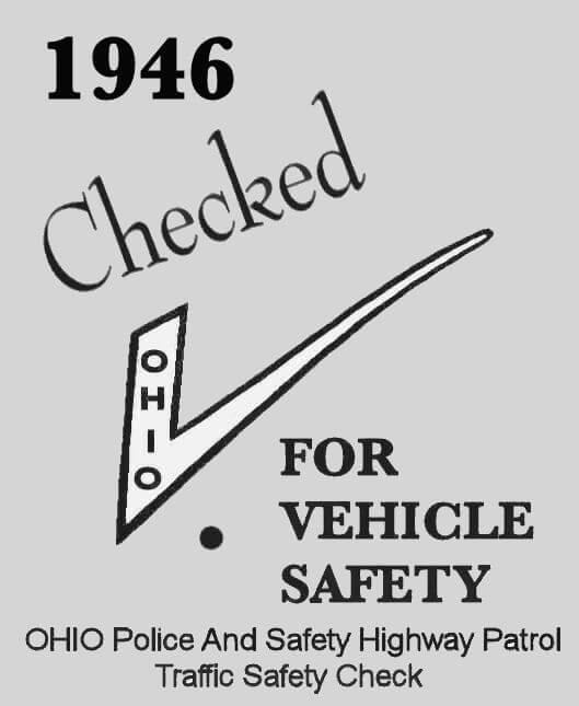 1946 Ohio INSPECTION Sticker